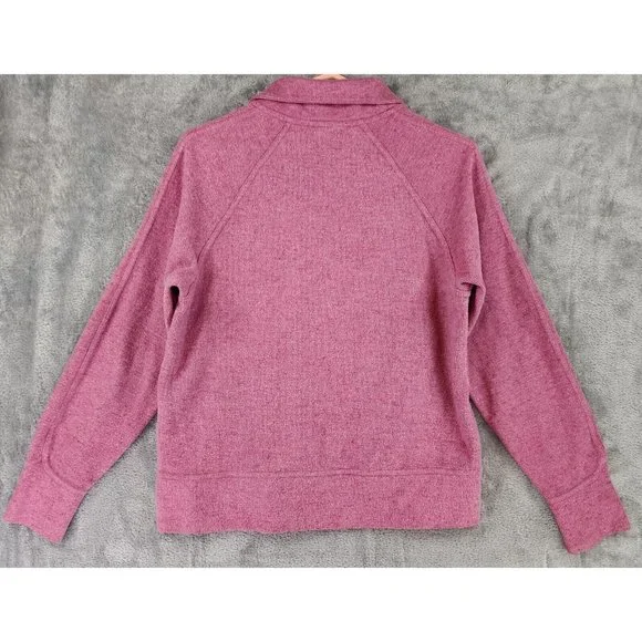 Nike Sweatshirt Womens Small Pink 1/4 Zip Therma Fit Athletic Casual Pullover - Picture 2 of 10